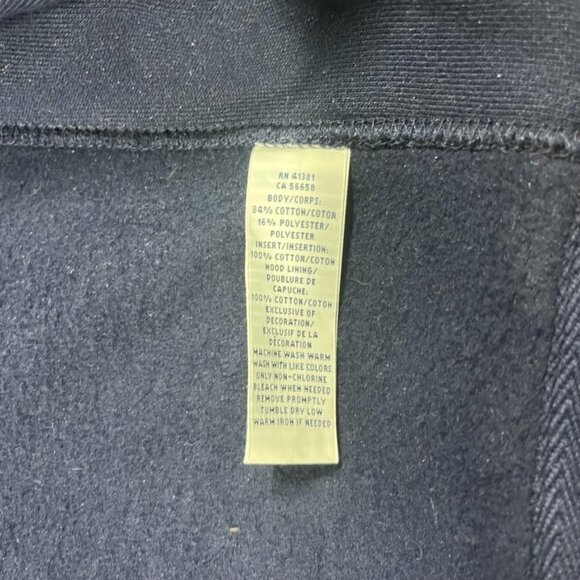 Polo Ralph Lauren Hoodie Mens 2XL Full Zip Sweatshirt Drawstring Cotton Blend - Picture 3 of 9